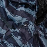 Куртка утепленная укороченная расцветка серый камыш с меховым воротником и капюшоном